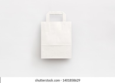 Small White Kraft Paper Bag Front