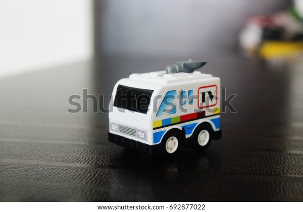 white toy van