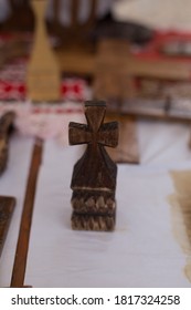 Small Wooden Cross On A Table