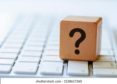 Black Question Mark On Small Wooden Stock Photo (Edit Now) 1528617245