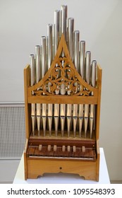small wooden organ