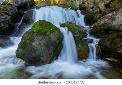 Smaller Waterfall Just Below Stuibenfall In Otztal