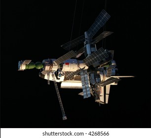 A Small-scale Model Of The Russian Space Station 