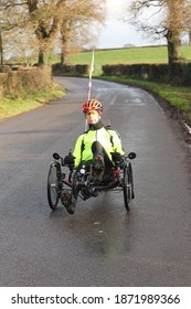 man recumbent bike