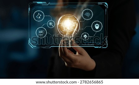 Smart AI command center concept for monitoring industry system, manufacturing reliability, services, cloud operations, AI security and uptime performance across a AI digital logs ecosystem. Corpus