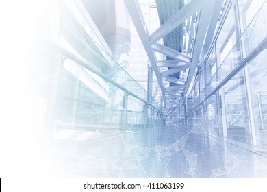 Smart Building And Mesh Network, Abstract Image Visual