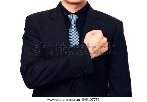 Smart Businessman Showing Trust By Put Stock Photo Edit Now