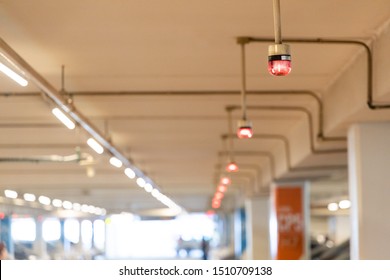 Smart car parking tracking system in mall with lights signals to track, indicated and navigate car to available vacancy