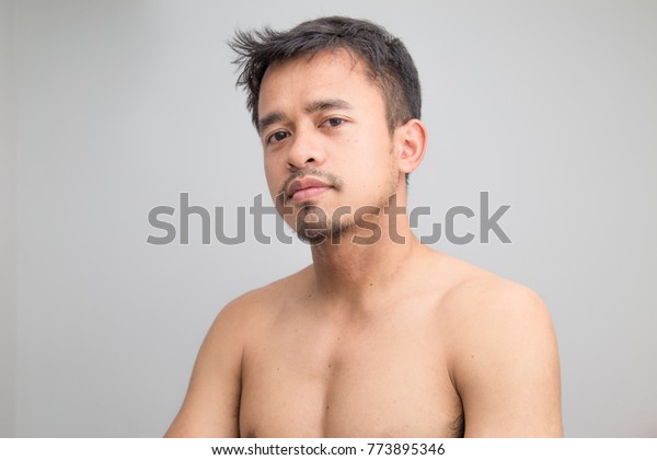 Half Asian Half White - Smart Charming Handsome Half Nude Men Stock Photo (Edit Now ...