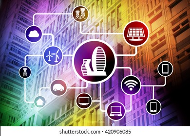 Smart City Smart Building Smart Grid Stock Photo 420906085 | Shutterstock