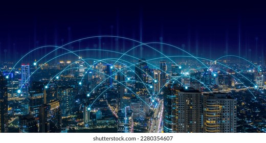 Smart city and communication network in Asia city - Jakarta, Indonesia
