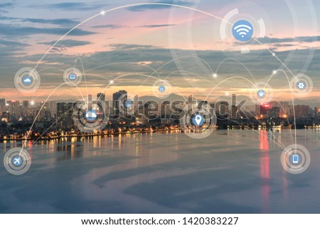 Similar – Foto Bild Schönste Stadt Skyline XIV