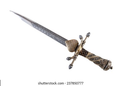 Smart Dagger Of The Medieval Soldier. It Was Used For Hunting