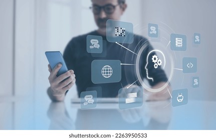 Smart device virtual control interface. Artificial intelligence new application AI futuristic concept - Powered by Shutterstock - Get 15% off with code: PIKWIZARD15
