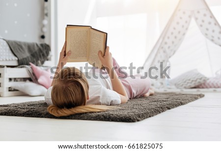 Smart diligent lady enjoying a cozy morning