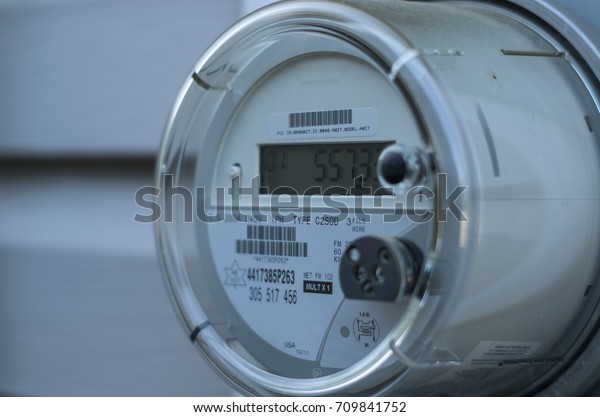 A smart\
electric power meter measuring power\
usage