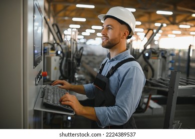 Smart factory worker or engineer do machine job in manufacturing workshop . Industry and engineering concept - Powered by Shutterstock