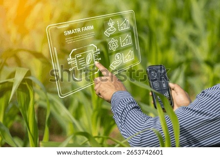 Smart Farm Technology: Farmer Using Digital Holographic Interface in Farm