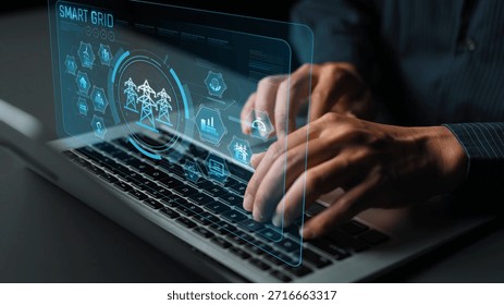 Smart grid system integrating renewable energy sources, energy storage, smart inverters, and demand response for efficient, decentralized, and modern power distribution Marrow