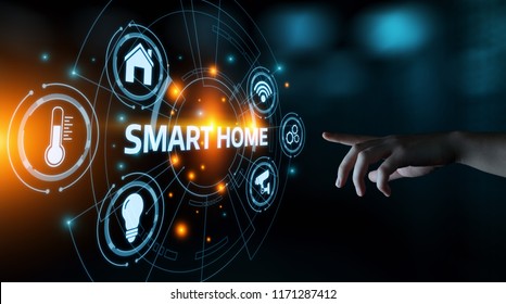 Smart home Automation Control System. Innovation technology internet Network Concept. - Shutterstock ID 1171287412