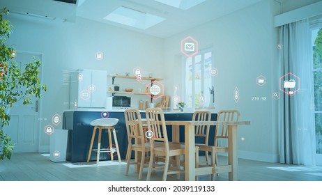 Smart house concept. Smart home.  Home automation. - Shutterstock ID 2039119133