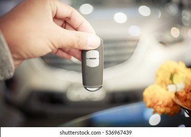 Smart Key ,bluer Echo Car Sport Background