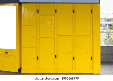 Smart Locker. Electronic Steel Parcel Locker, Automatic Mailboxes.