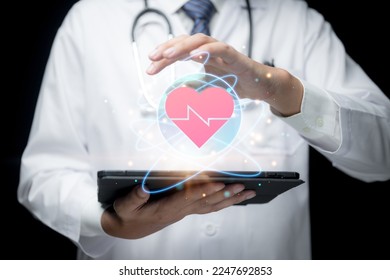 Smart medical doctor working on smart technology with virtual screen interface, Digital health care and network connection, Modern Medical technology - Shutterstock ID 2247692853