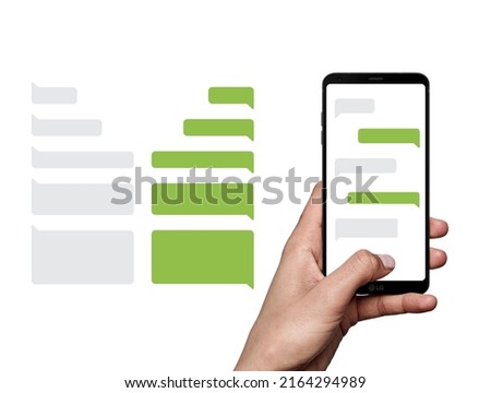 Smart phone chat bubble template sms.Paste your own message to the message cloud, compose conversations using sample bubbles.