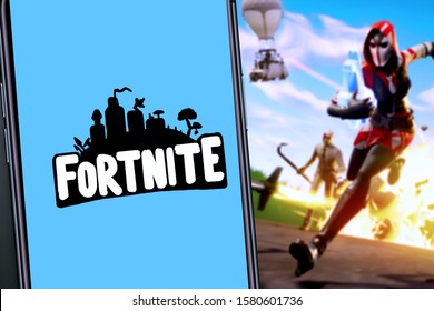 Smart Phone With Fortnite Logo, Popular Game In Various Parts Of The World.
United States, California December 4, 2022