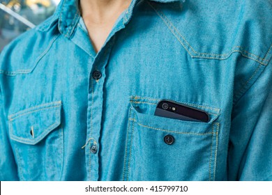 cell phone shirt pocket