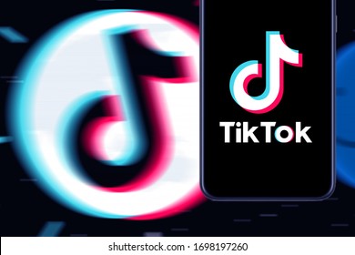 Smart Phone Tik Tok Logo Which Stock Photo 1698197260 | Shutterstock