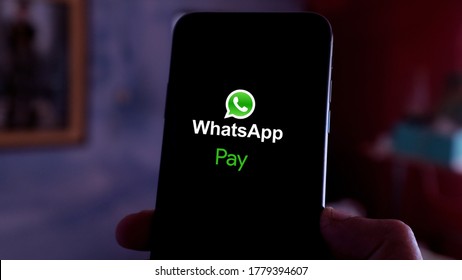 Smart Phone With The WhatsApp Pay Logo That Will Be Officially Launched In New Global Markets. This Will Happen In The Next Six Months. United States, California February 1, 2020