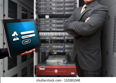 Smart Programmer and Login window for security in data center room - Powered by Shutterstock - Get 15% off with code: PIKWIZARD15