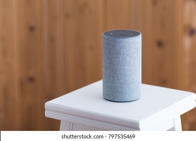 Smart Speaker On The Stool