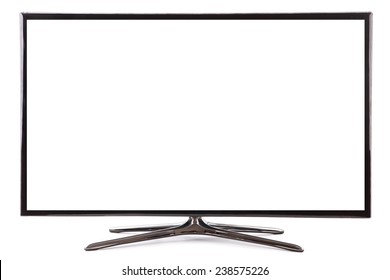 Smart Tv Led  Monitor Isolated On White Background