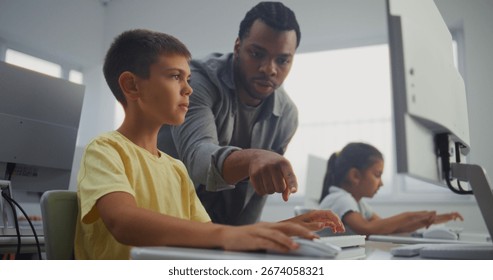 Smart Young Boy Using