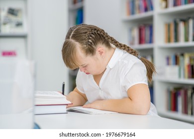 Smart Young Girl Down Syndrome Doing Stock Photo 1976679164 | Shutterstock