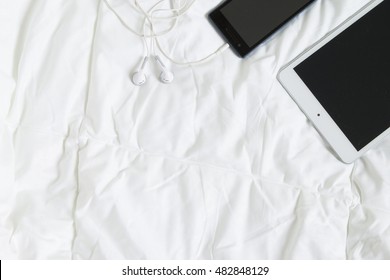 Smartphone in bed