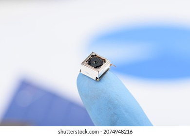 Smartphone Camera Module On A Fingertip