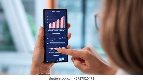 Smartphone Data Analyst Using Predictive Technology To Drive Business Decisions. - Powered by Shutterstock - Get 15% off with code: PIKWIZARD15