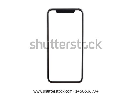 Smartphone isolated on white background