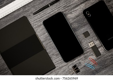 Smartphone on a table