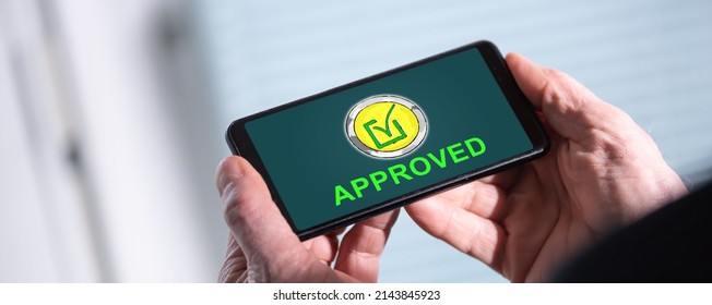 Smartphone screen displaying a validation concept