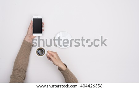 smartphone simple hero header