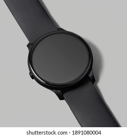 Smartwatch screen mockup digital device