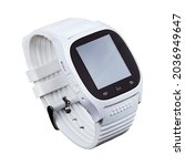 Smartwatch technology packshot smart wear smart wrist business lifestyle kids watch M26 white