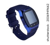 Smartwatch technology packshot smart wear smart wrist business lifestyle kids watch M26 blue