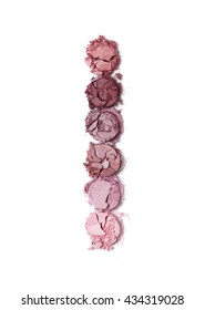 Smashed Blush Make Up Palette Isolated On A White Background