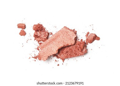 Smashed Brown Makeup Sample Isolated On White Background